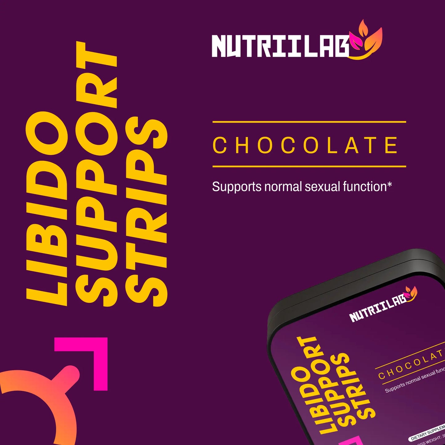 Libido Support Strips | Boost Stamina & Vitality with Shilajit NUTRIILAB
