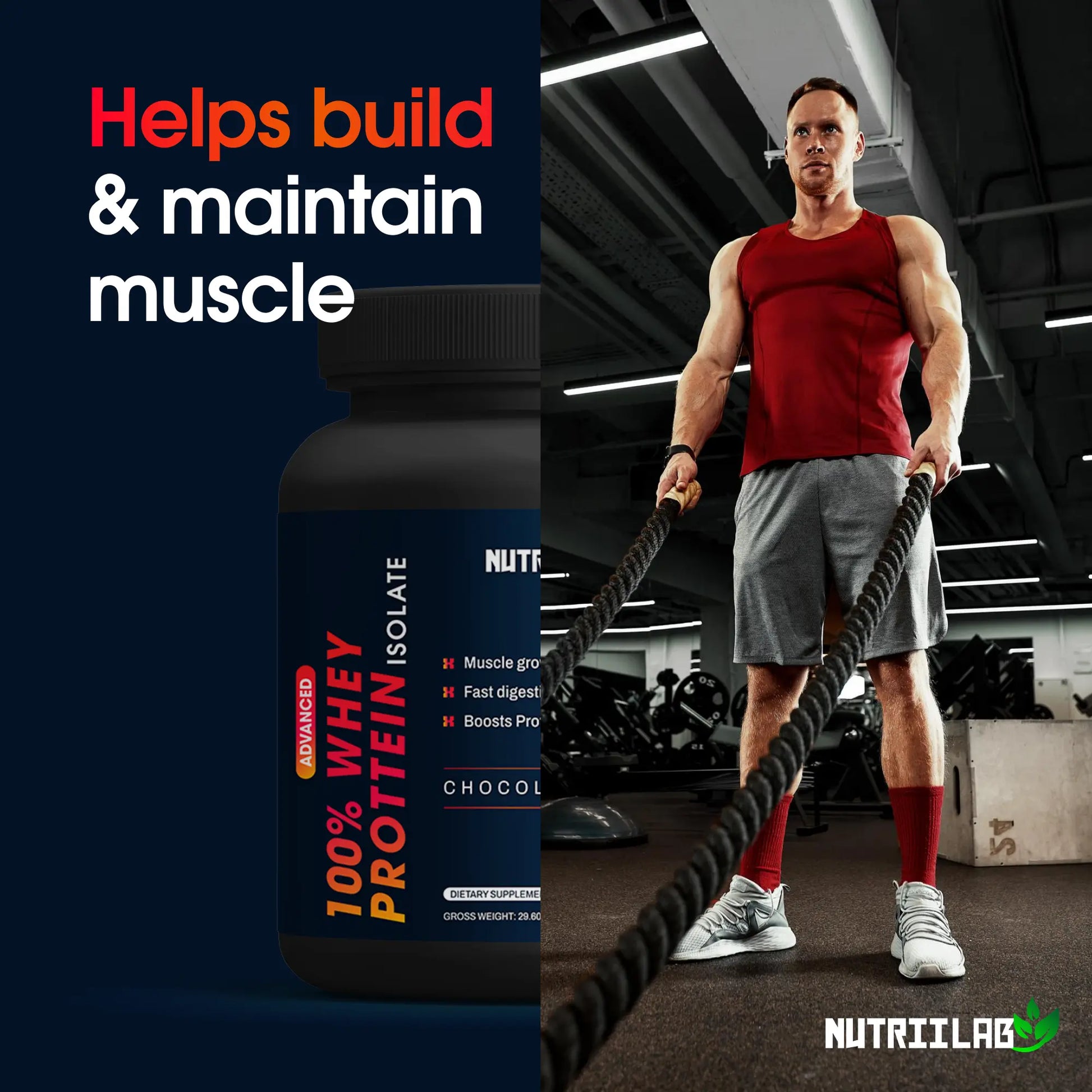 Nutriilab Gold Standard 100% Whey Protein isolate NUTRIILAB