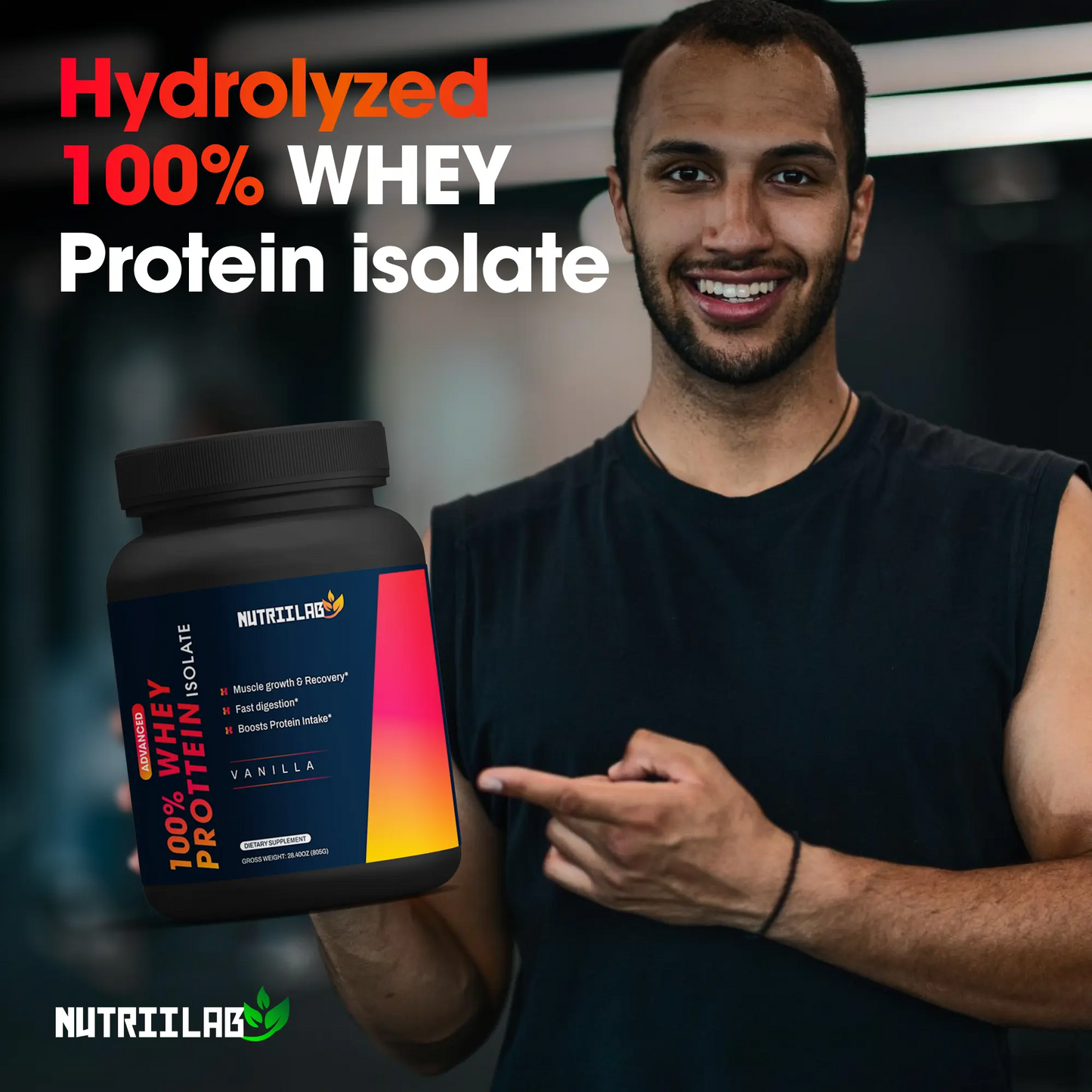 Nutriilab Gold Standard 100% Whey Protein isolate NUTRIILAB
