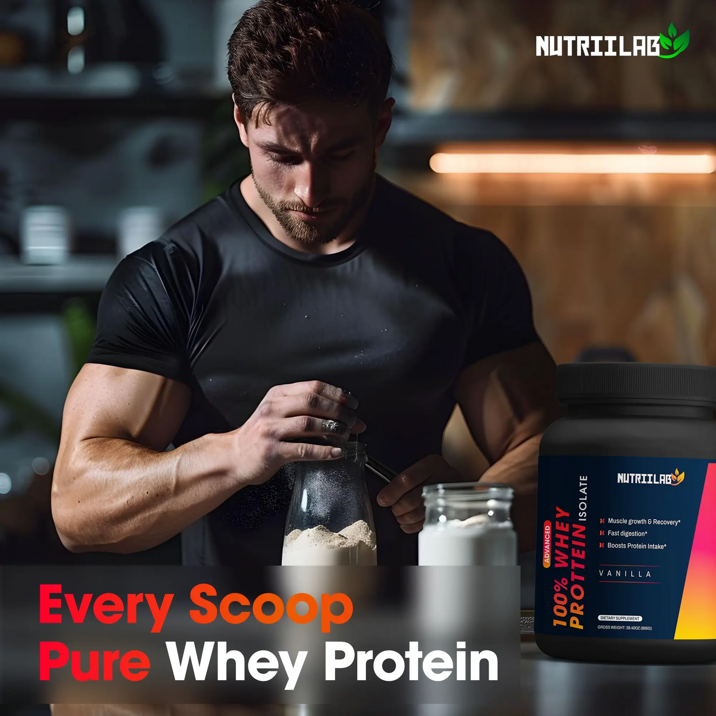 Nutriilab Gold Standard 100% Whey Protein isolate NUTRIILAB
