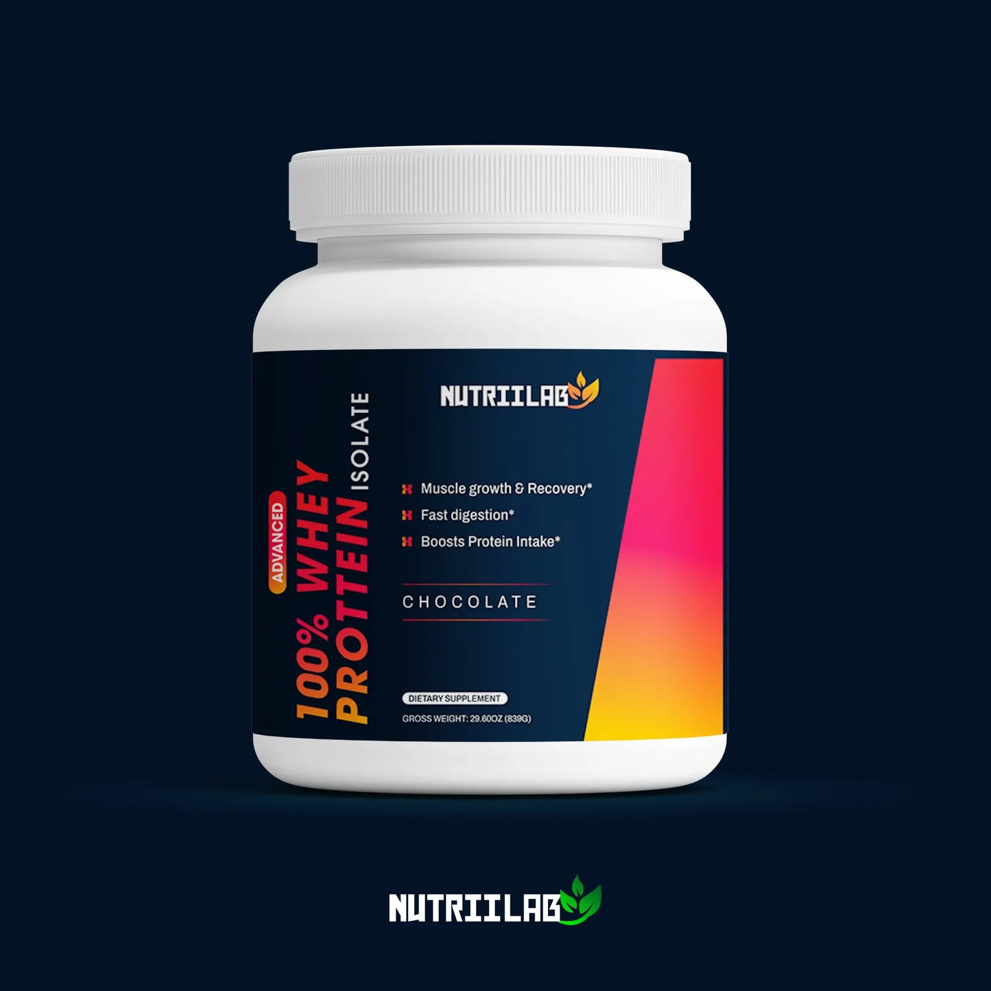 Nutriilab Gold Standard 100% Whey Protein isolate NUTRIILAB