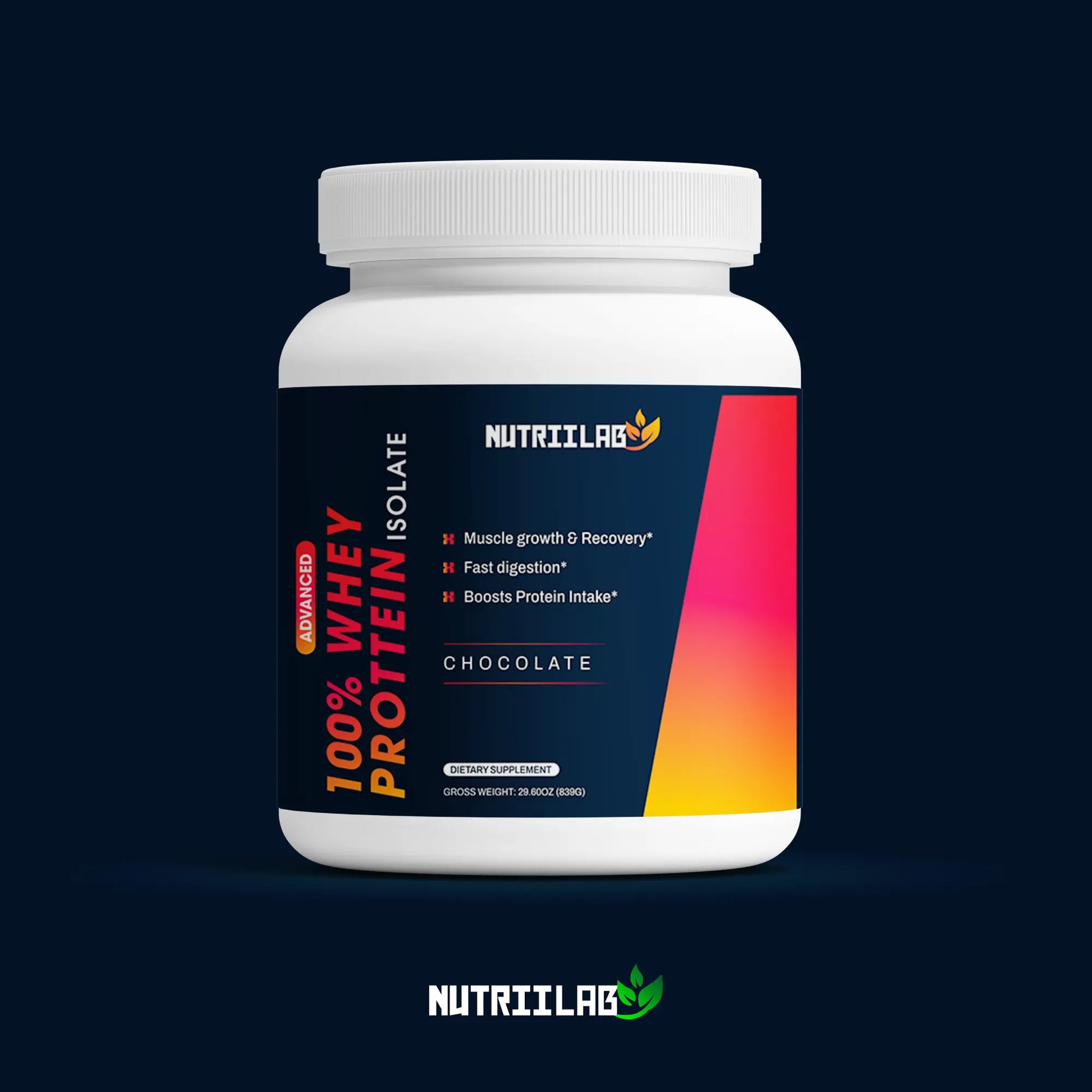 Nutriilab Gold Standard 100% Whey Protein isolate NUTRIILAB
