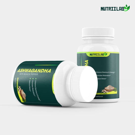Nutriilab Organic Ashwagandha with Black Pepper