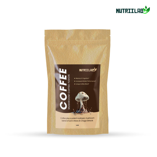 Nutriilab Mushroom Coffee | Best Organic Ground Coffee with Lion's Mane Mushroom and Chaga