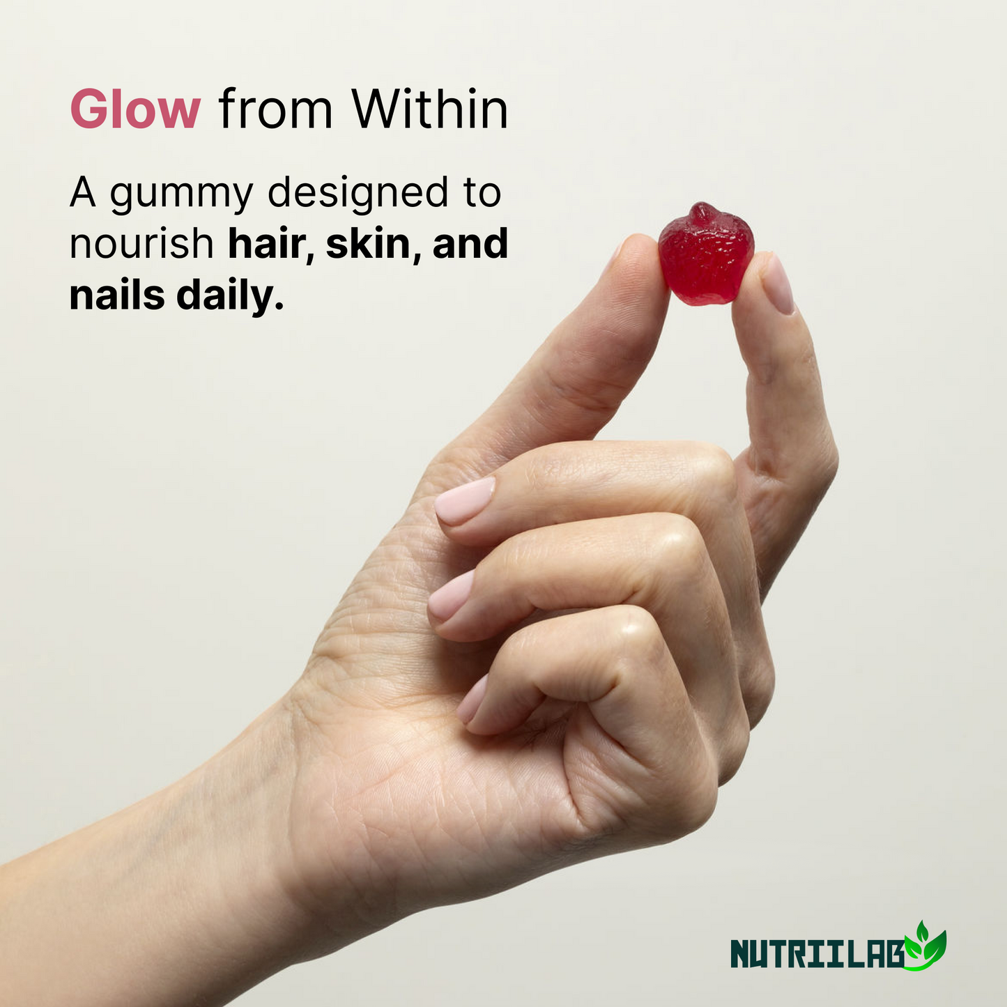 Hair, Skin & Nails Gummies | 6000mcg Biotin + Collagen & Vitamin C | Passion Fruit Flavor – 60ct