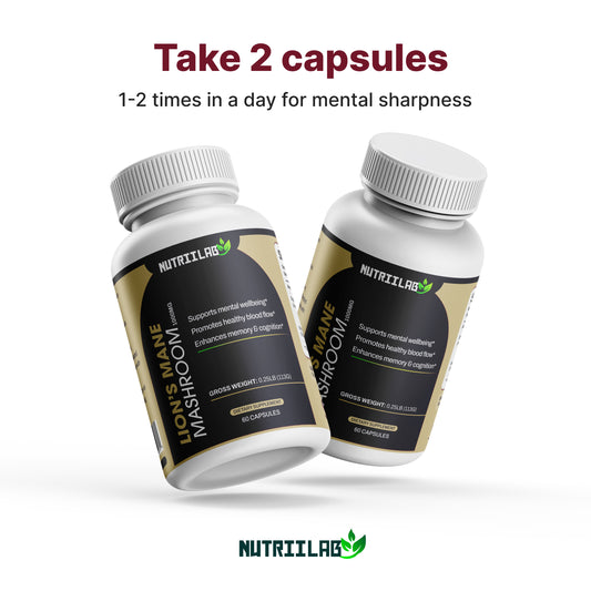 Organic Lion’s Mane Mushroom (60 Vegan Capsules)