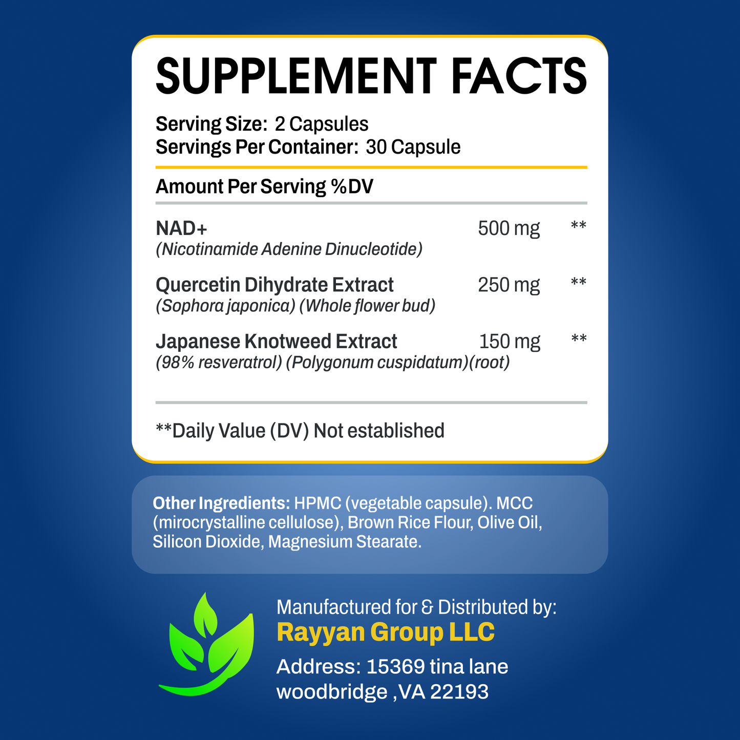 Nutriilab N-A-D+ Botanical Complex