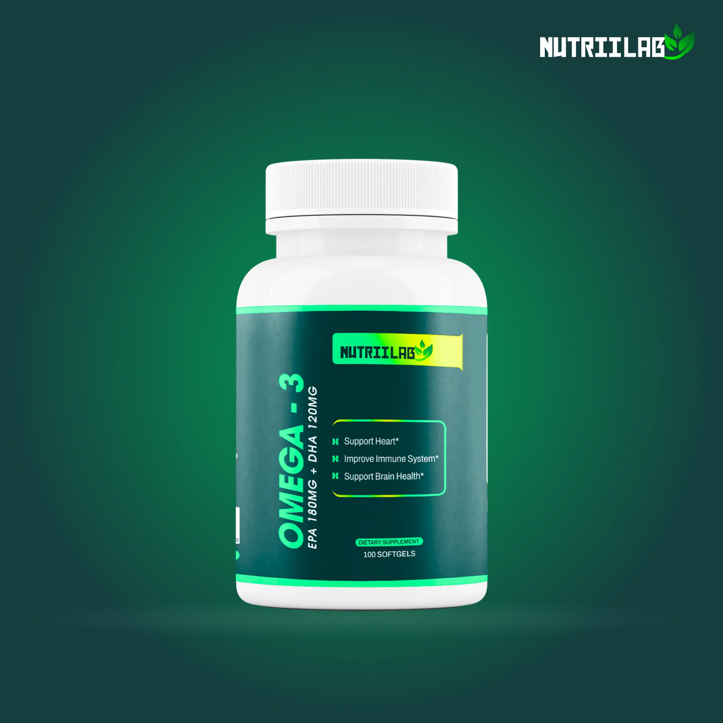 Triple Strength Omega-3 Fish Oil 1000mg NUTRIILAB