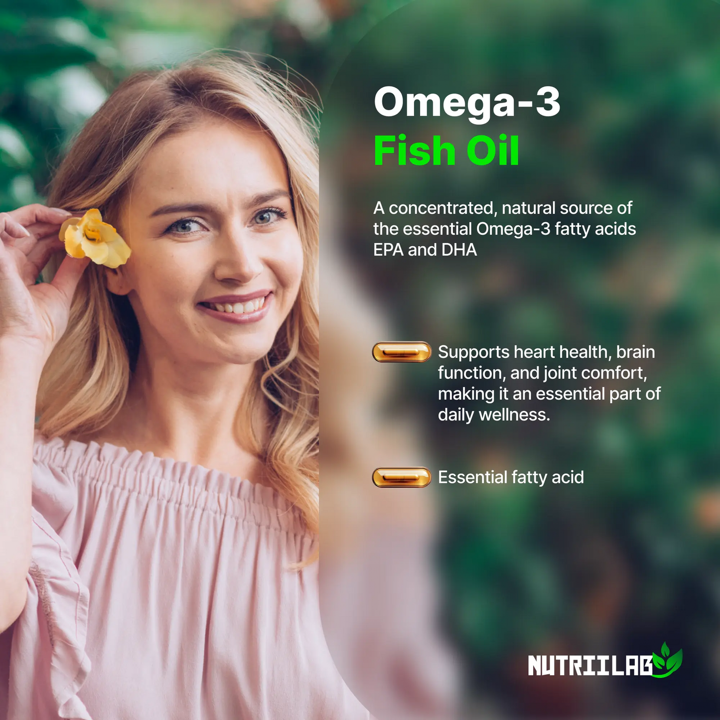 Triple Strength Omega-3 Fish Oil 1000mg NUTRIILAB