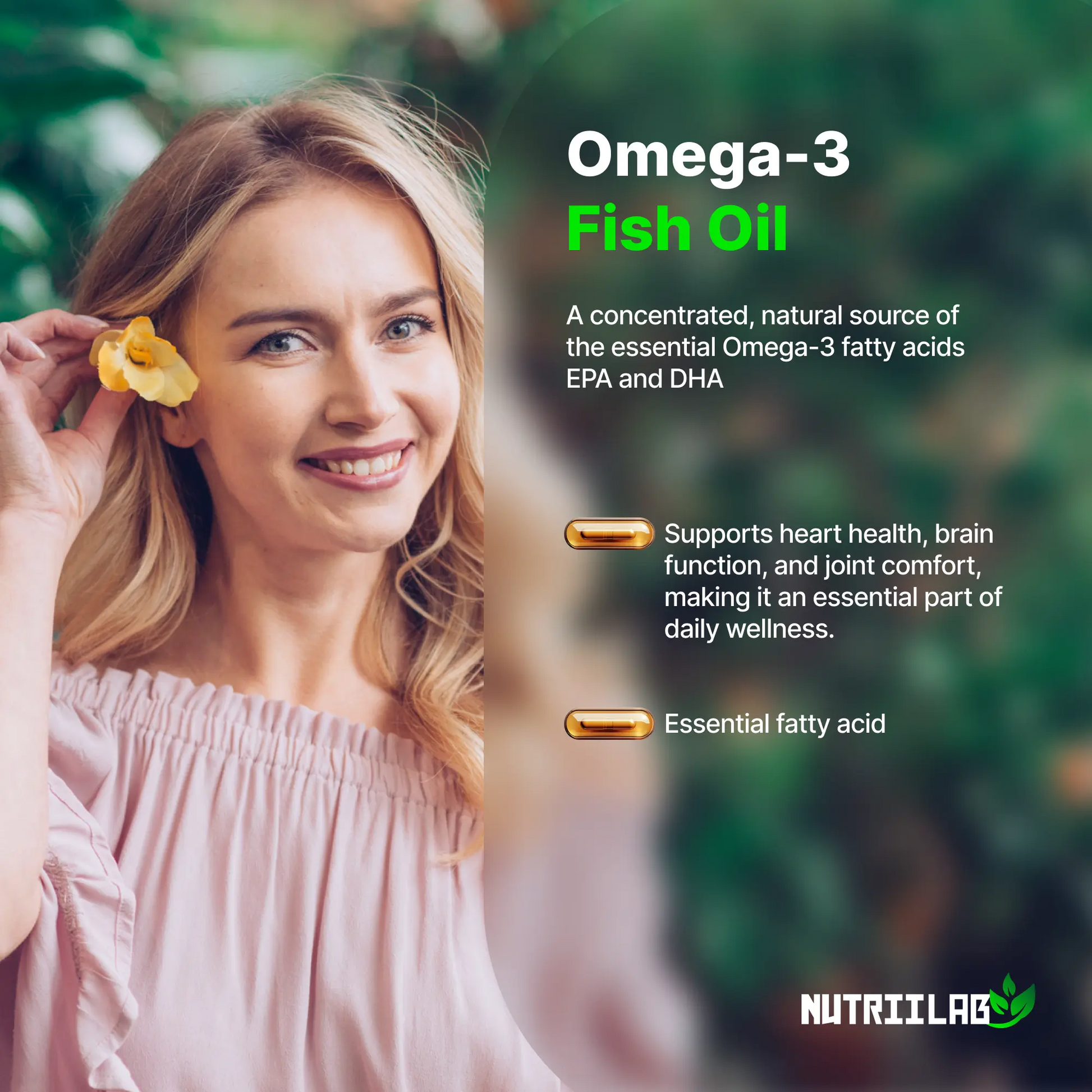 Triple Strength Omega-3 Fish Oil 1000mg NUTRIILAB