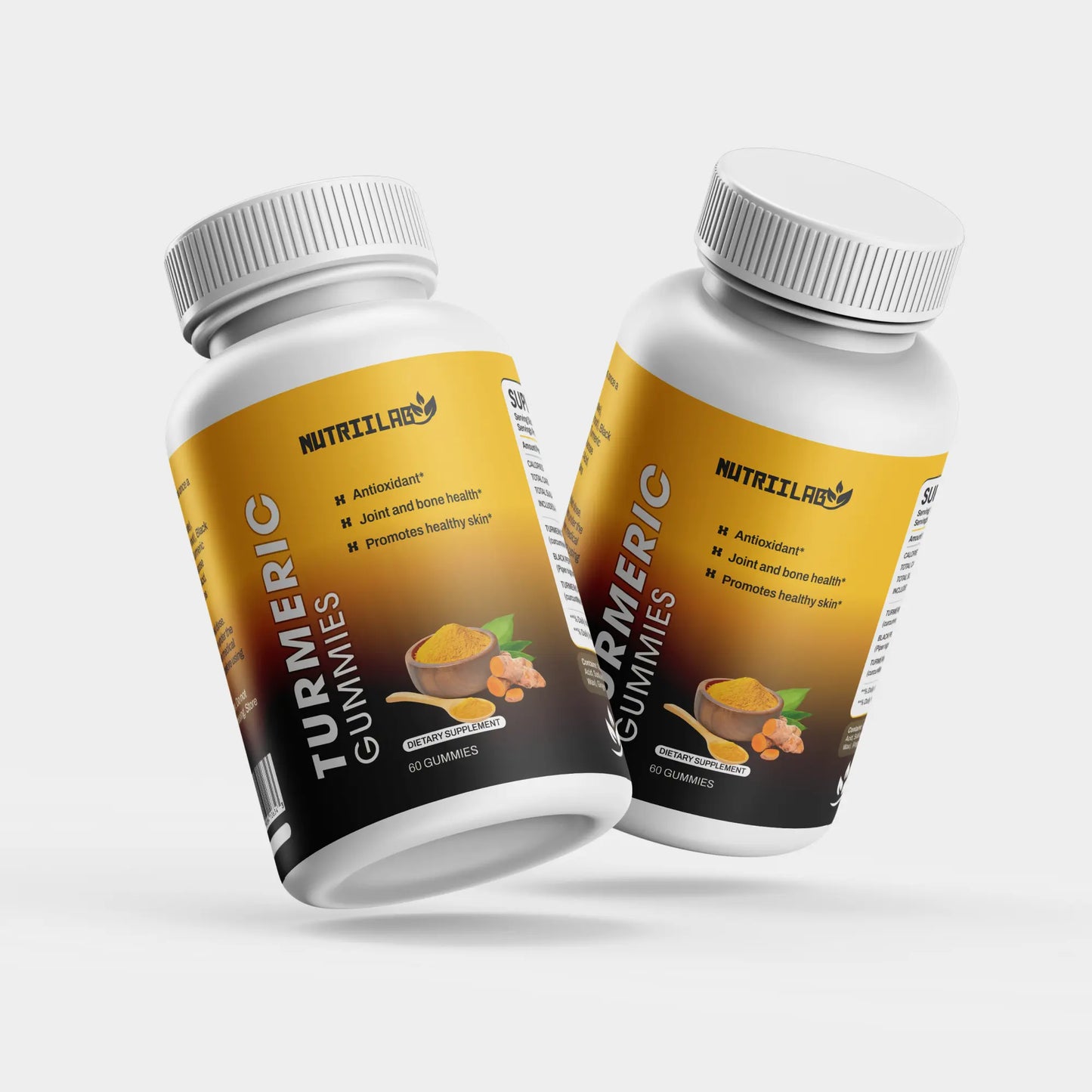 Turmeric & Ginger Gummies with Black Pepper NUTRIILAB