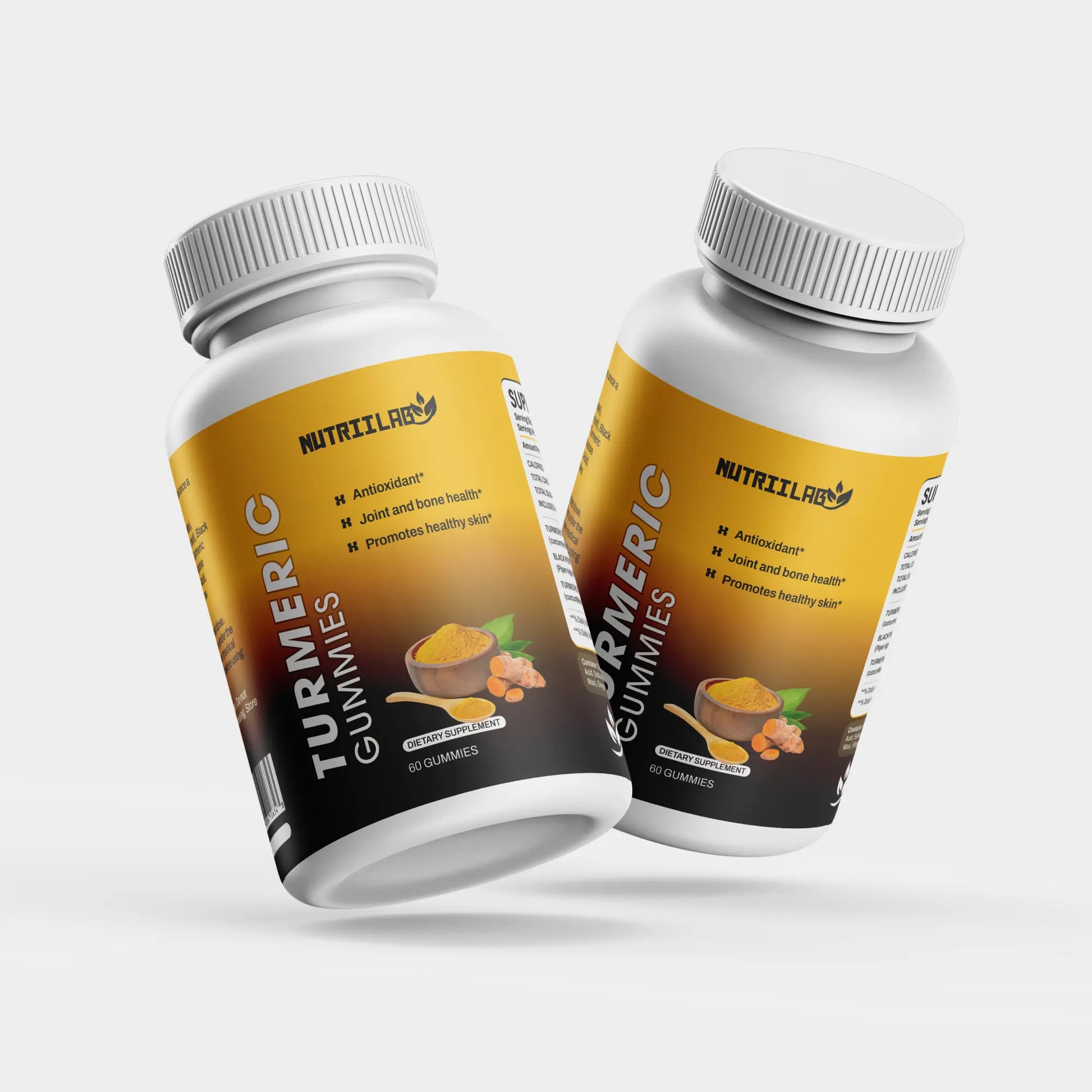 Turmeric & Ginger Gummies with Black Pepper NUTRIILAB
