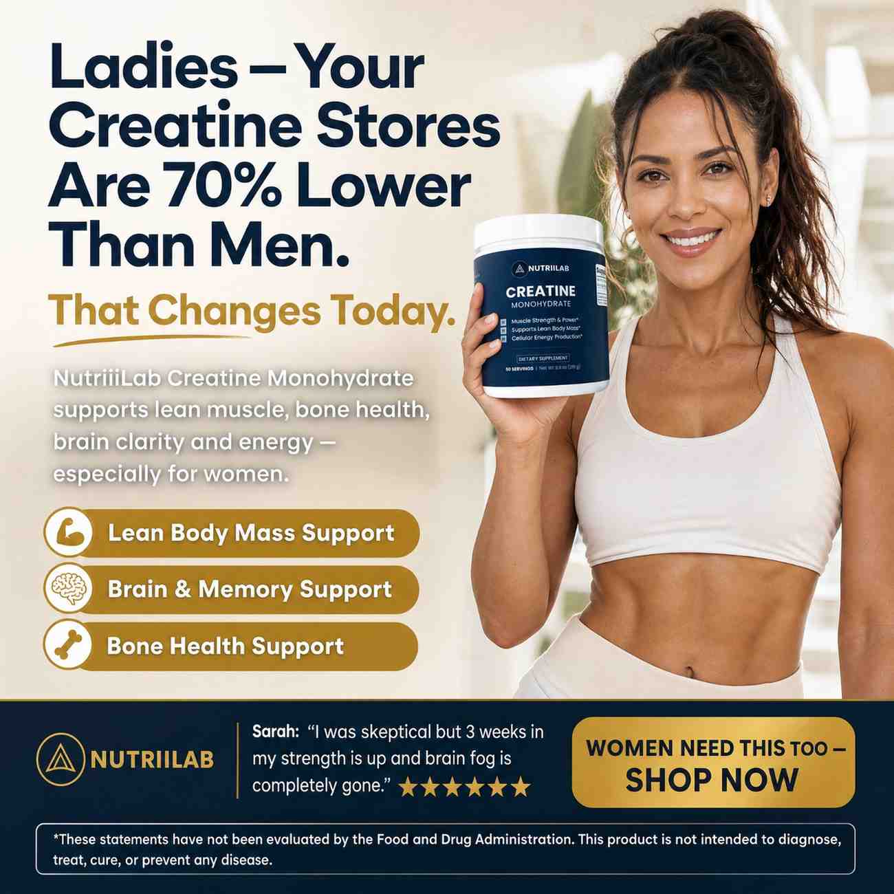 Creatine Monohydrate Powder – Pure & Unflavored